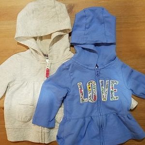 2 Carter's Girl's Sweatshirts